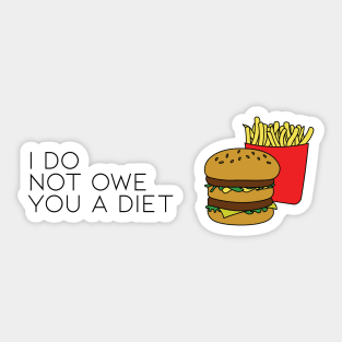 Diet Free Sticker